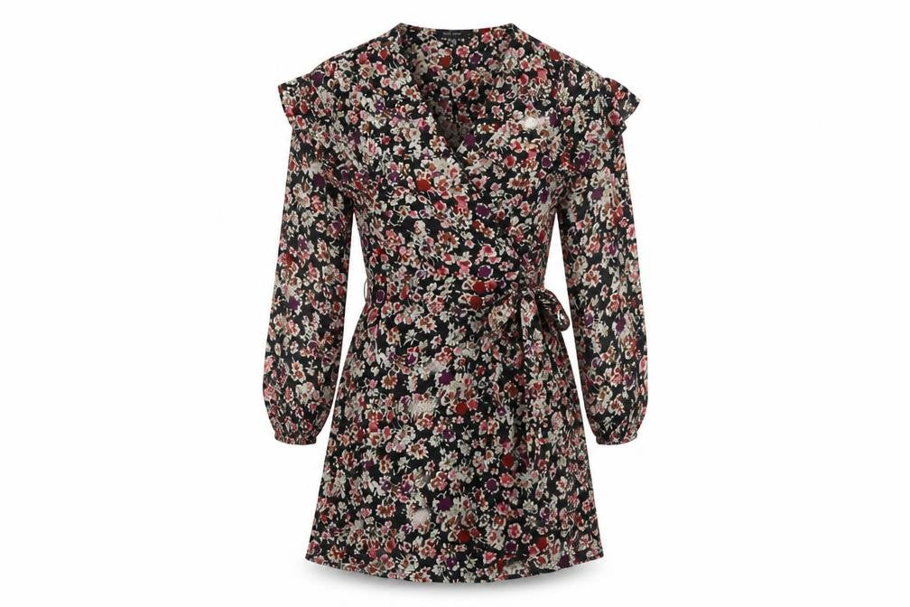 New Look Women's Floral Wrap Dress UK 12