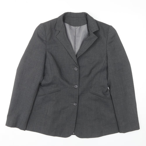 Dorothy Perkins Grey Women's Blazer, Size 12, Lined