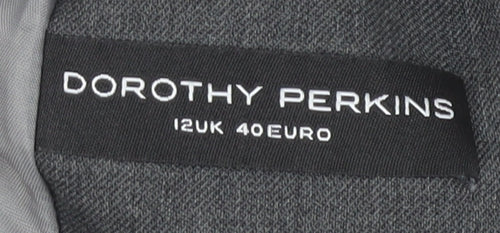 Dorothy Perkins Grey Women's Blazer, Size 12, Lined