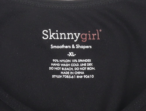Skinnygirl Women's XL Black Nylon Tank Top
