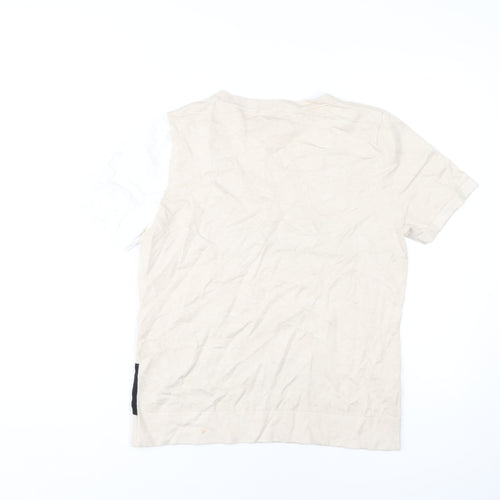 CC Women's Beige Geometric Knit Jumper L