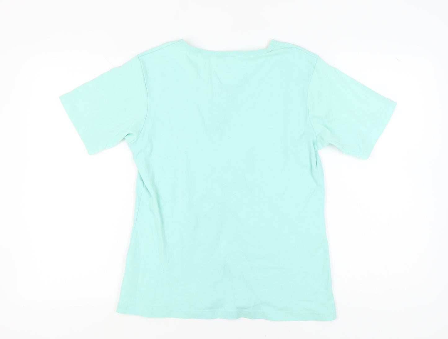 Hawkshead Women's Green V-Neck T-Shirt Size 18