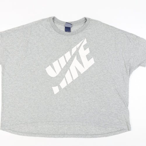 Nike Unisex Grey T-Shirt XL Casual Crew Neck