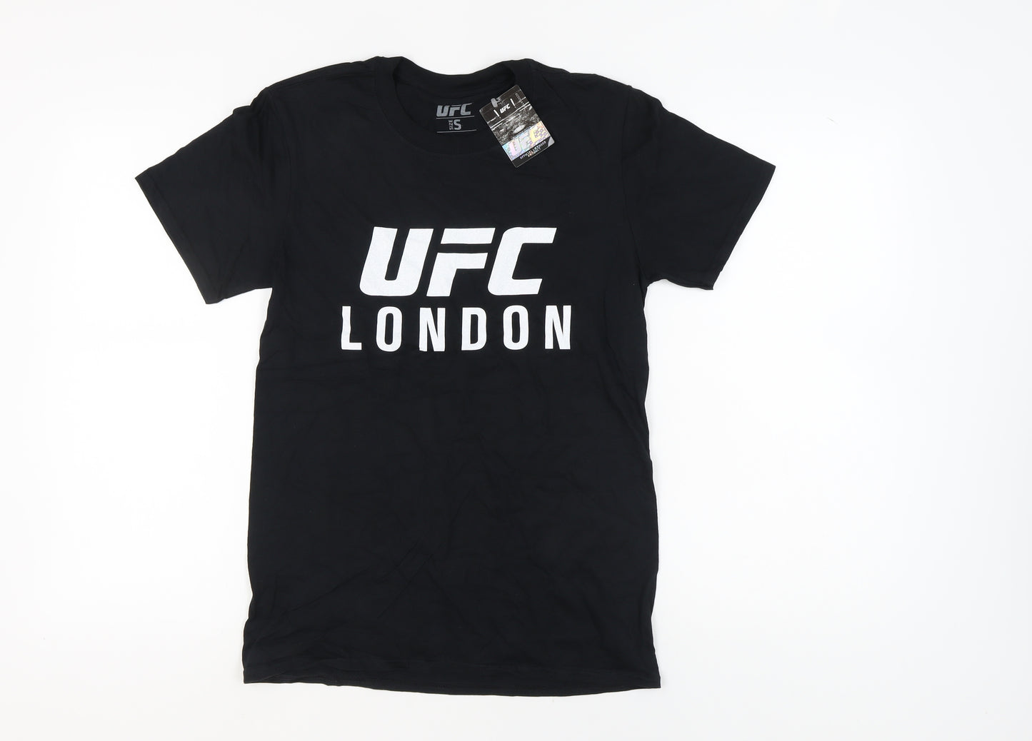 UFC Men's Black Cotton Graphic T-Shirt - Small