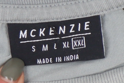 McKenzie Men's Grey Graphic T-Shirt 2XL