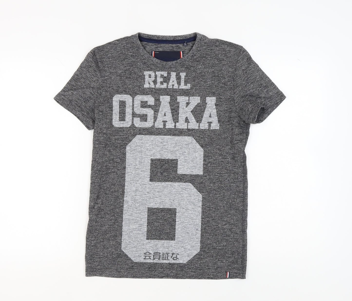 Superdry Unisex Grey Basic T-Shirt S Casual Crew Neck