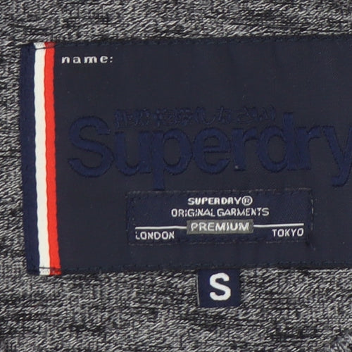Superdry Unisex Grey Basic T-Shirt S Casual Crew Neck