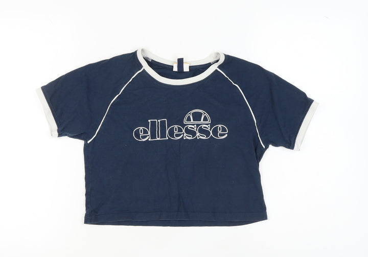 Ellesse Women's Blue Ringer T-Shirt Size 6