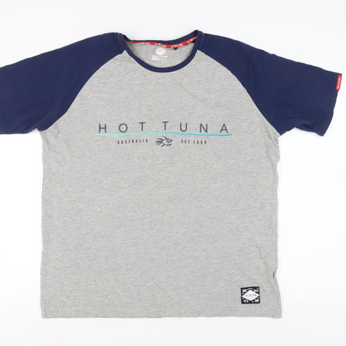 Hot Tuna Men's Grey Blue 2XL Graphic T-Shirt
