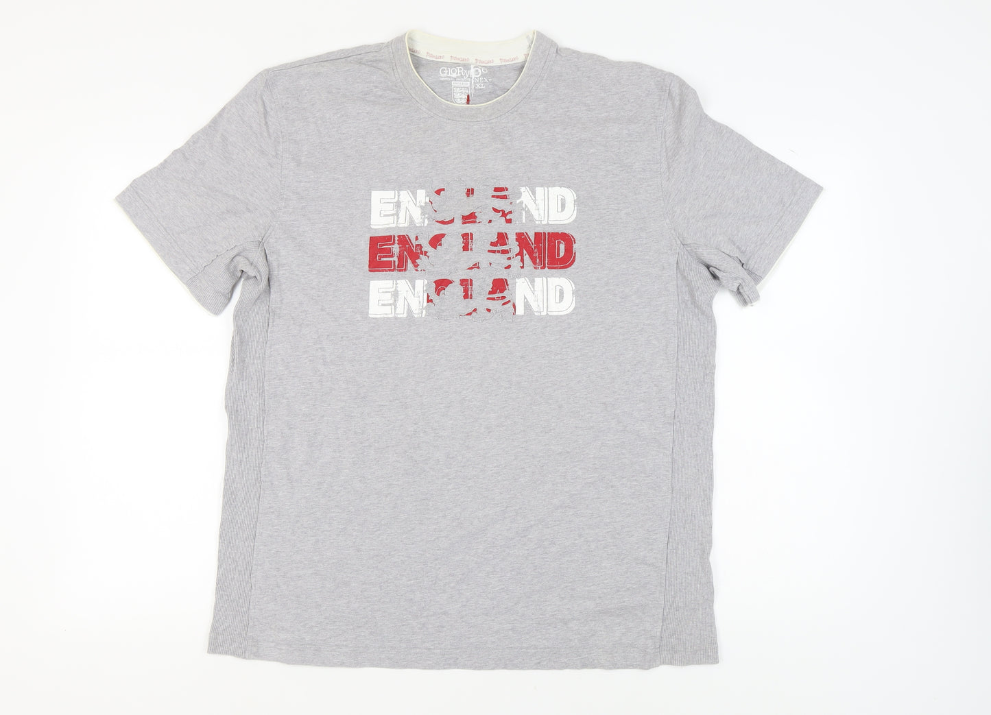 Next Men's Grey England Graphic T-Shirt XL