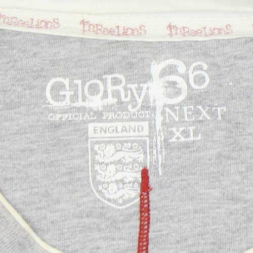 Next Men's Grey England Graphic T-Shirt XL