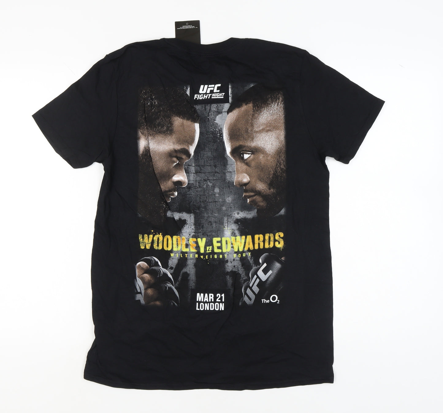 UFC Men's Black T-Shirt, Size M, Sports Graphic, New