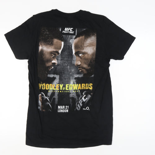 UFC Men's Medium Black Cotton Graphic T-Shirt