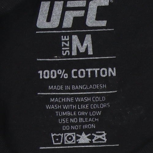 UFC Men's Medium Black Cotton Graphic T-Shirt