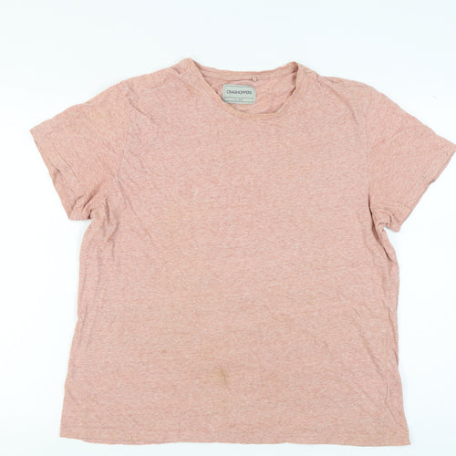 Craghoppers Men's Pink XL Crew Neck T-Shirt