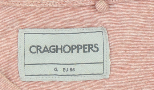 Craghoppers Men's Pink XL Crew Neck T-Shirt