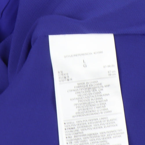 Banana Republic Women's Blue Pleated Skirt L