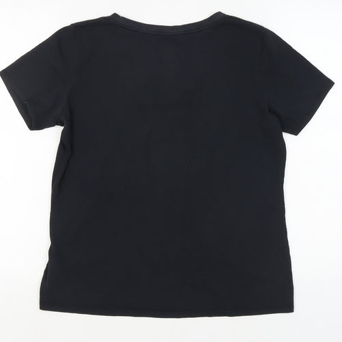 Nike Women's Black V-Neck T-Shirt L