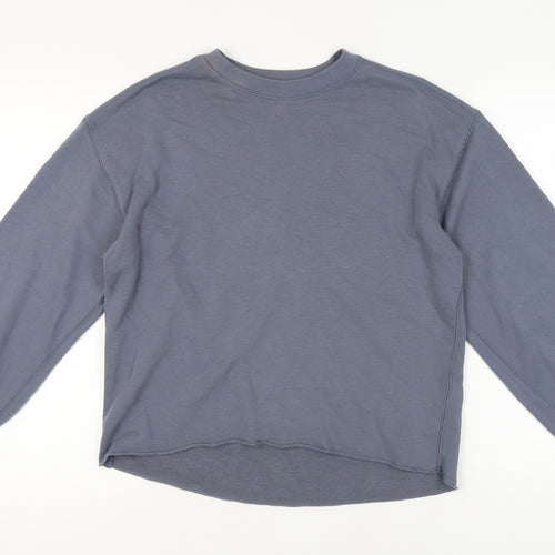 Abercrombie & Fitch Women's Grey Crew Neck Pullover Sweatshirt S