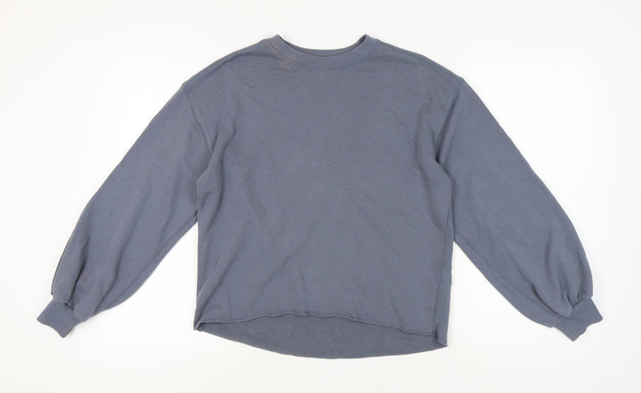 Abercrombie & Fitch Women's Grey Crew Neck Pullover Sweatshirt S