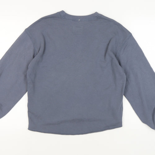 Abercrombie & Fitch Women's Grey Crew Neck Pullover Sweatshirt S