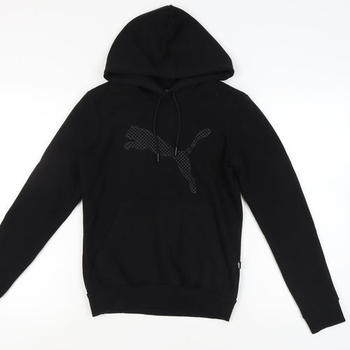 Puma Black Unisex XS Hoodie - Pullover with Logo