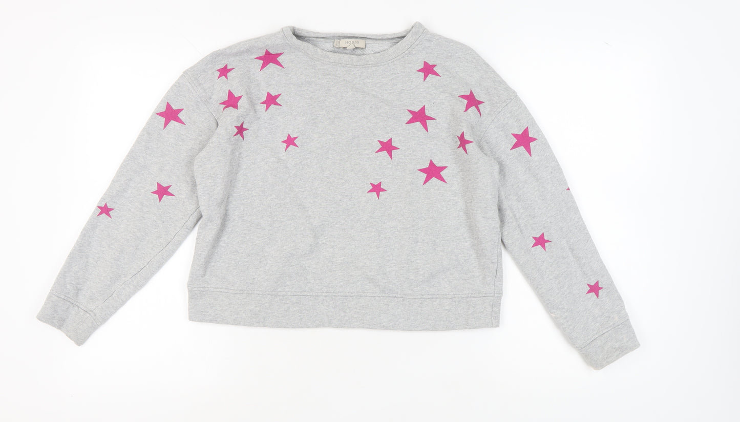Hobbs Women's Grey Star Sweatshirt - Size S