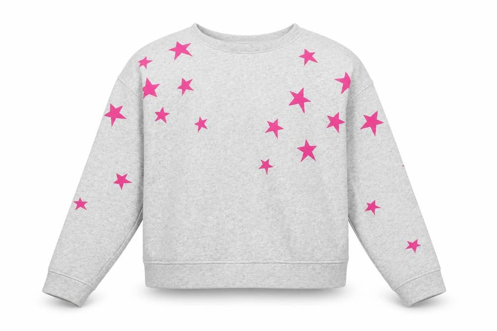 Front view of Hobbs Women's Grey Star Sweatshirt -, size S