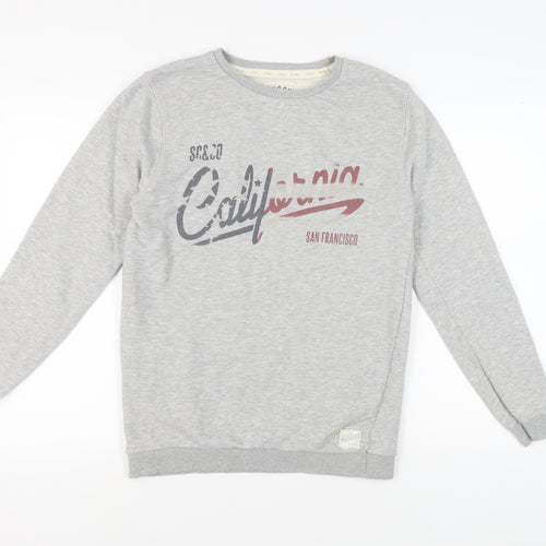 SoulCal & Co Men's Grey M Graphic Print Sweatshirt