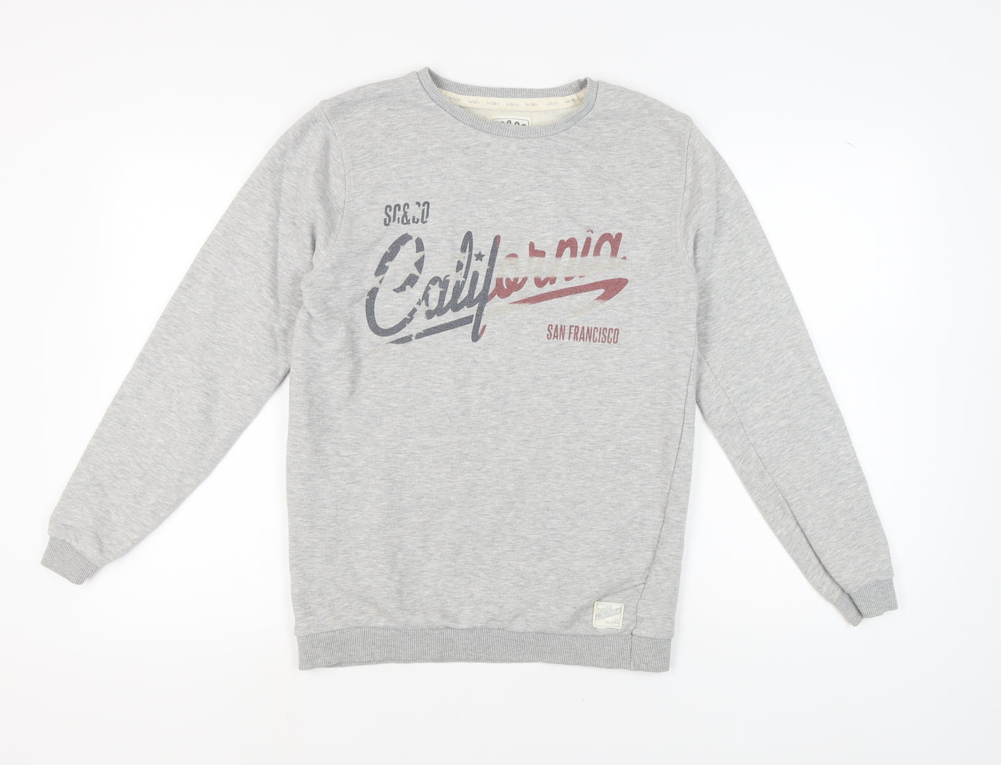 SoulCal & Co Men's Grey M Graphic Print Sweatshirt