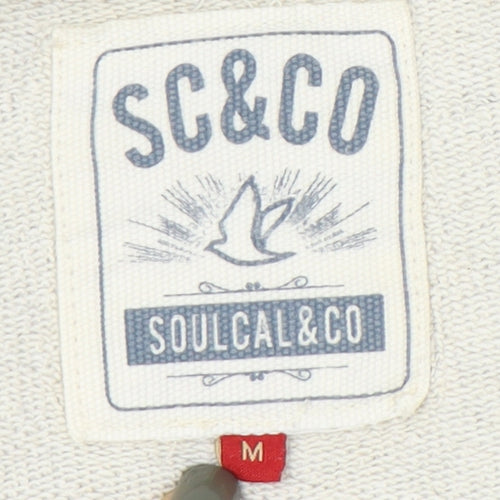 SoulCal & Co Men's Grey M Graphic Print Sweatshirt