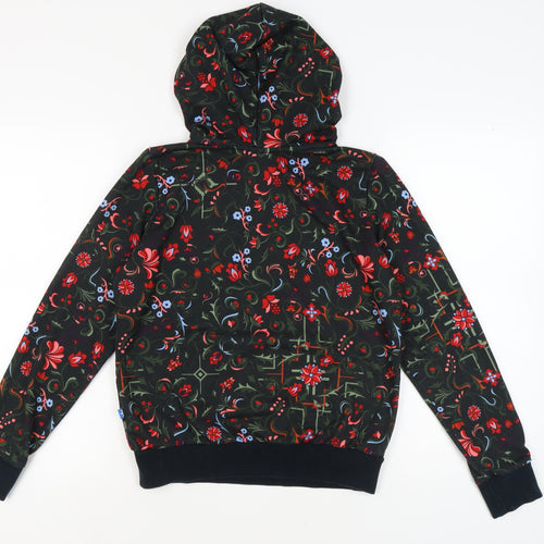 Adidas Women's Black Floral Pullover Hoodie, Size S