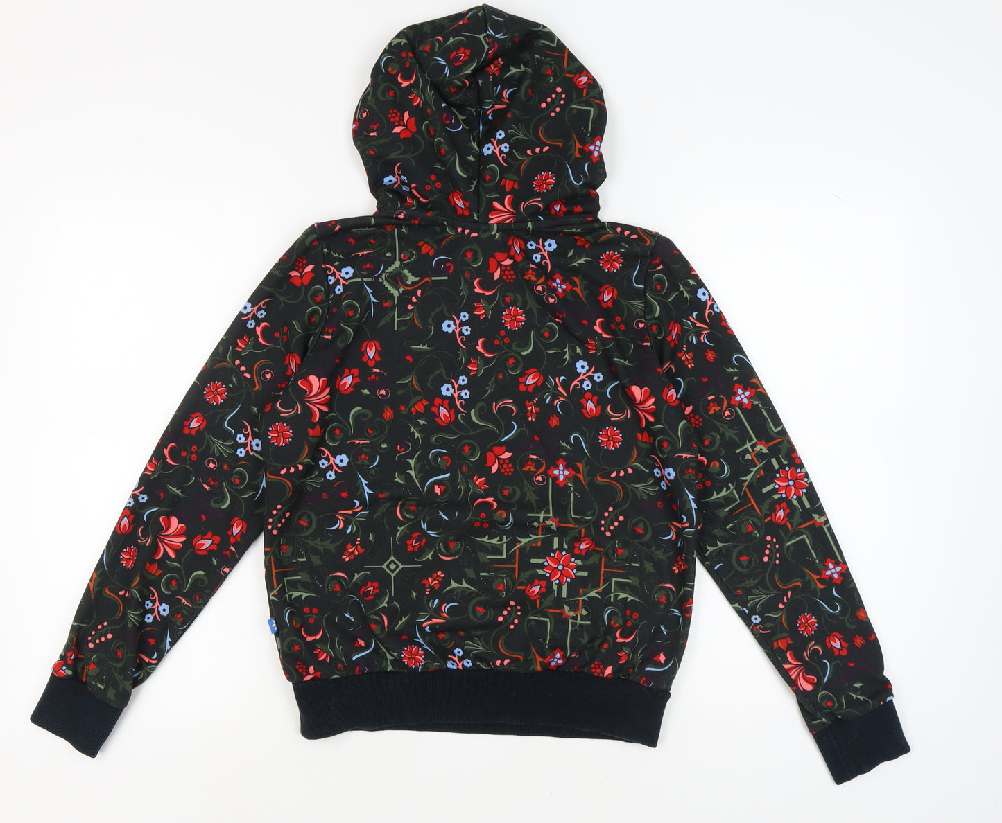 Adidas Women's Black Floral Pullover Hoodie, Size S