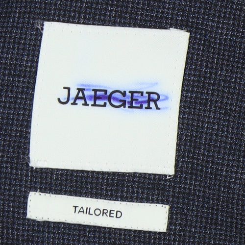 Jaeger Men's Blue Tailored Blazer, Size 44L Formal