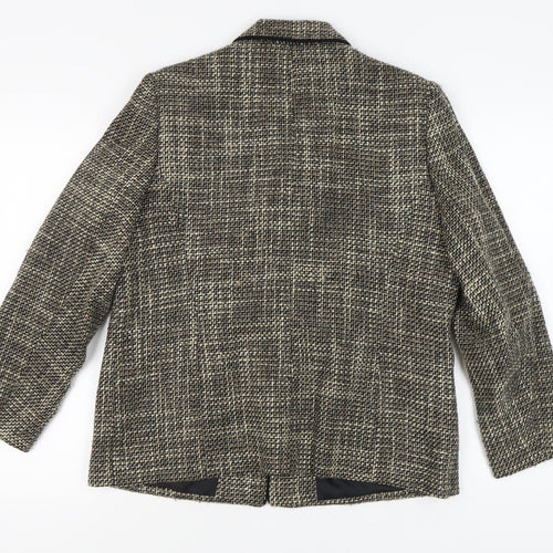 Eastex Women's Brown Check Blazer UK 14 Classic