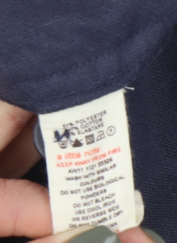 White Stuff Women's Blue Straight Skirt, Size 10