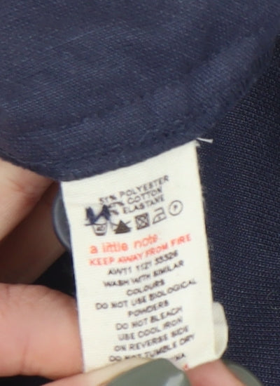 White Stuff Women's Blue Straight Skirt, Size 10