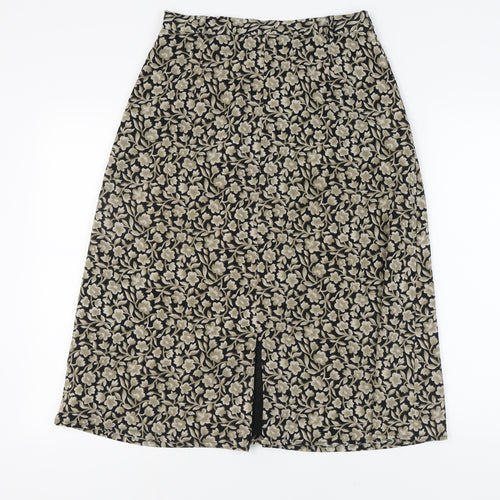 Viyella Women's Floral Skirt Size 12 Polyester Multicoloured