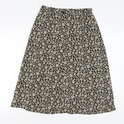 Viyella Women's Floral Skirt Size 12 Polyester Multicoloured
