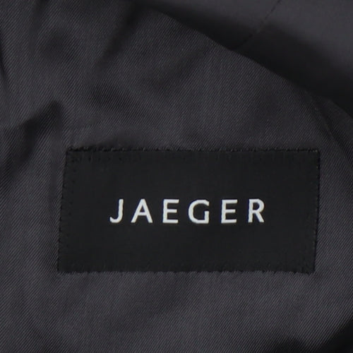 Jaeger Men's Black Wool Blazer 40R Regular Fit