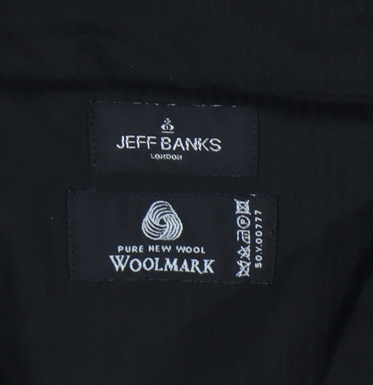 Jeff Banks Men's Black Formal Trousers 36 in