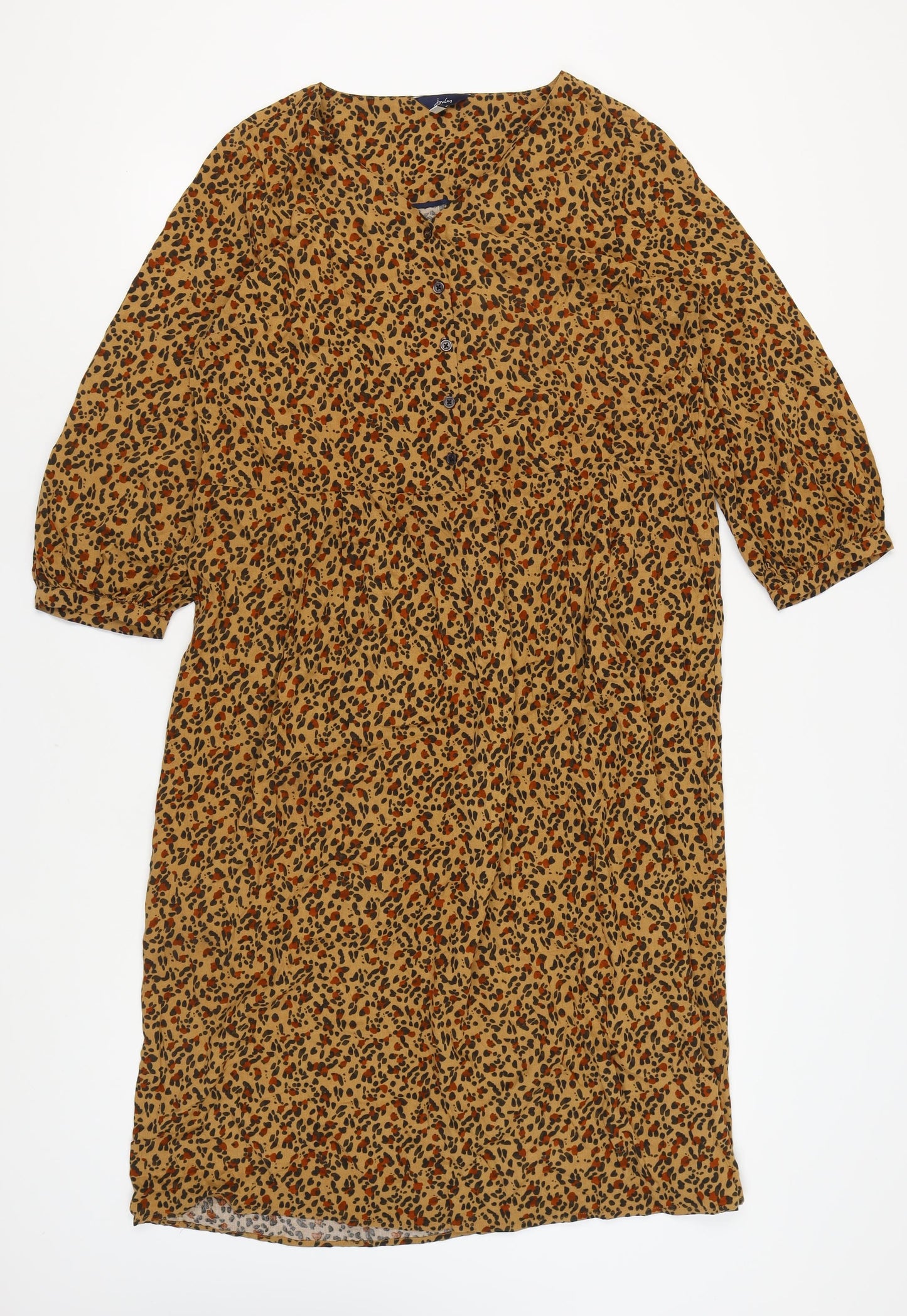 Joules Women's Multicoloured Dress, Size 16, Animal Print