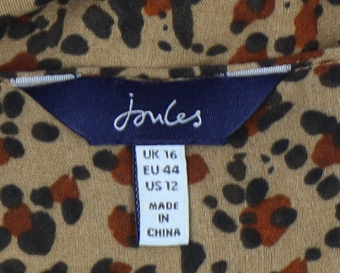 Joules Women's Multicoloured Dress, Size 16, Animal Print