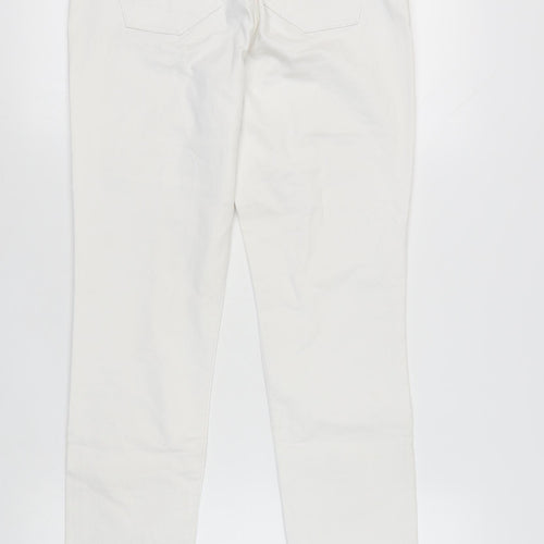 White Label Women's White Skinny Jeans Size 12