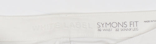 White Label Women's White Skinny Jeans Size 12