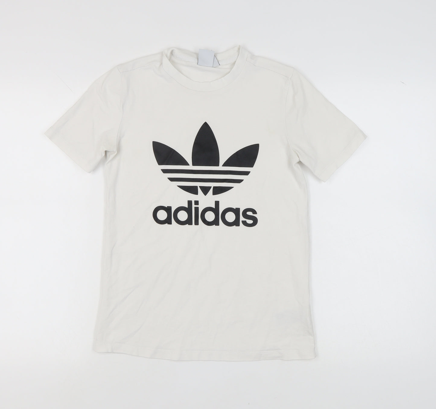 Adidas Women's White T-Shirt Size 8 with Logo