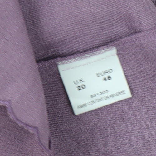 Eastex Women's Purple Suit Jacket Size 20
