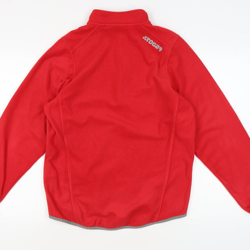 TOG24 Men's Red Fleece 1/2 Zip Sweatshirt M