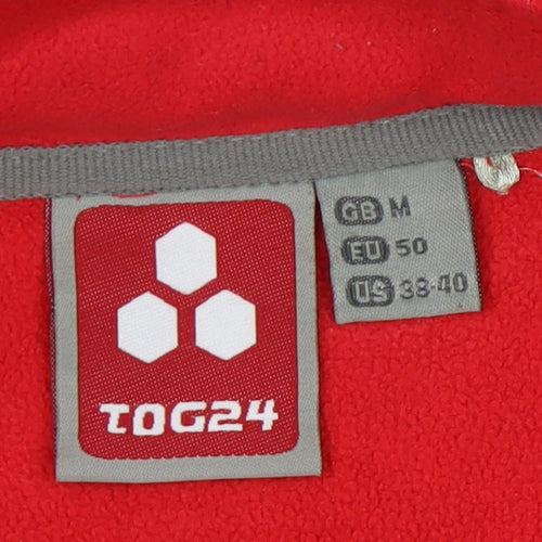 TOG24 Men's Red Fleece 1/2 Zip Sweatshirt M