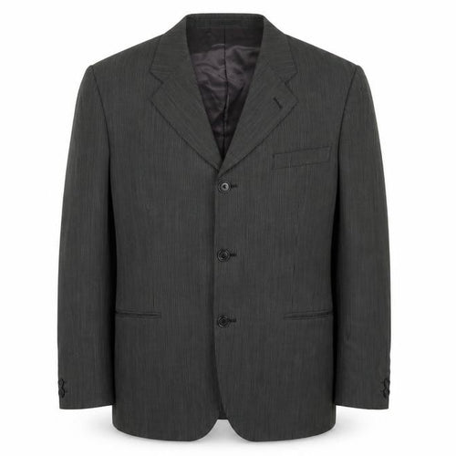 Kenzo Men's Grey Striped Suit Jacket UK 44, Classic Formalwear